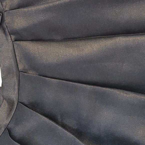 RACHEL Parcell Satin Twill Black Skirt - Picture 5 of 11